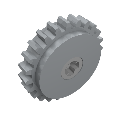 Technic Gear 24 Tooth Clutch with Dark Bluish Gray Center