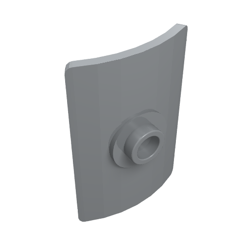 Minifig Shield Rectangular Curved with Stud