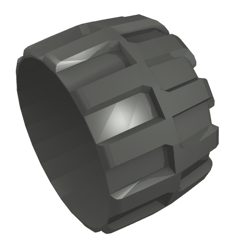 Wheel Hard Plastic Giant (71mm D. x 47mm)