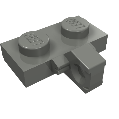 Hinge Plate 1 x 2 Locking with 1 Finger on Side [Undetermined Type]
