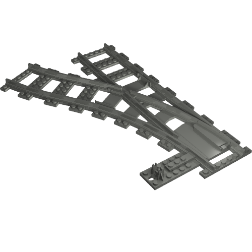 Train, Track 9V Switch Point Left