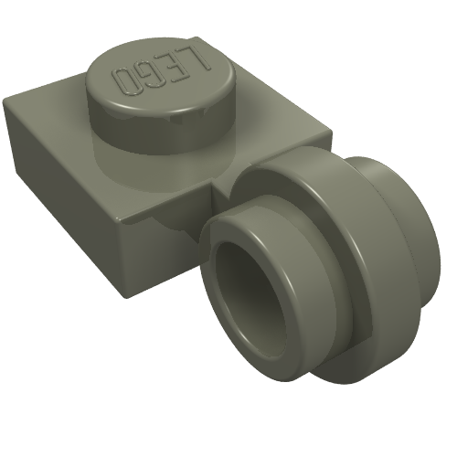 Plate Special 1 x 1 with Clip Light [Thin Ring]
