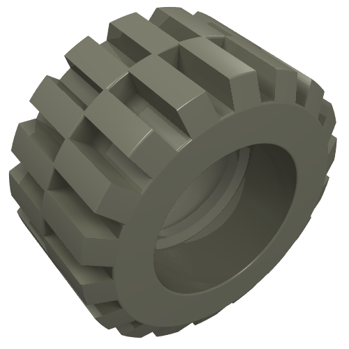 Tyre 21 x 12 with Offset Tread Small Wide