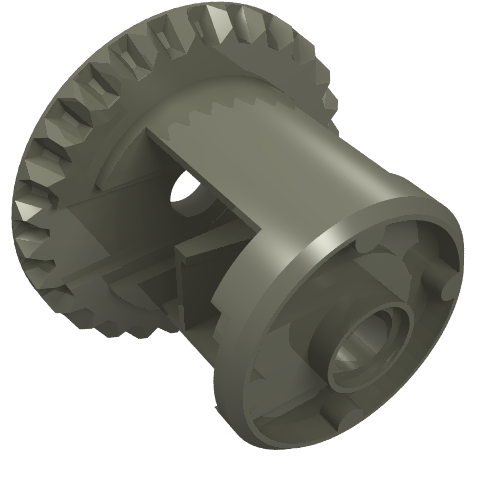 Technic, Gear Differential with Inner Tabs and Closed Center, 28 Bevel Teeth