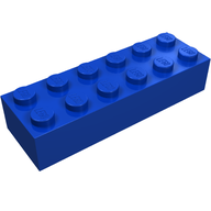 Деталь LEGO Кирпичик 2 x 6, Неизвестный