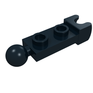 Деталь LEGO Plate Special 1 x 2 5.9mm End Cup and Ball, Черный