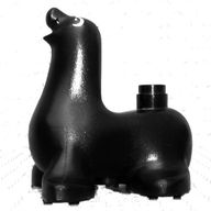 Деталь LEGO Duplo Seal with Eyes Pattern, Черный