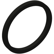 Деталь LEGO Rubber Band 15mm [Square Cross Section], Черный