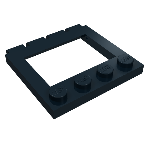 Набор LEGO Hinge Vehicle Roof 4 x 4 Sunroof without Ledges, Черный