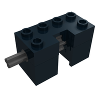 Деталь LEGO Technic Rack Winder [Complete Assembly], Черный
