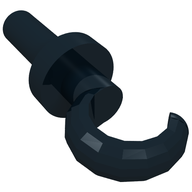 Деталь LEGO Hand Pirate Hook, Черный
