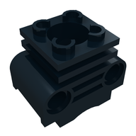 Деталь LEGO Technic Engine Cylinder without Side Slots, Черный