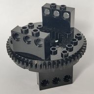 Деталь LEGO Technic Turntable Large Type 1 [Complete Assembly], Черный