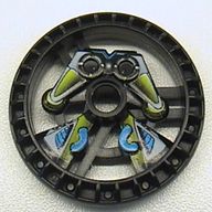 Technic Disc 5 x 5 Notched, Scout Print