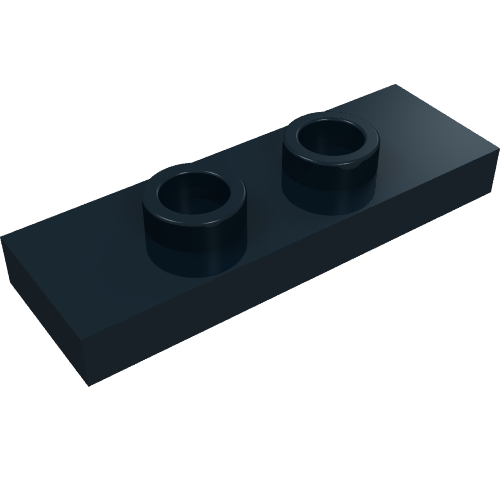 Набор LEGO PLATE 1X3 W/ 2 KNOBS, Черный