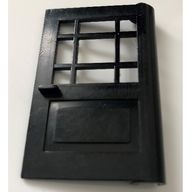 Деталь LEGO Minitalia Door 1 x 4 x 5 with 9 Panes, Черный