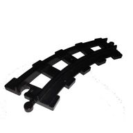Деталь LEGO Duplo Train Track Curved 45 Degrees, Черный