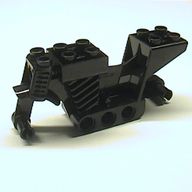 Деталь LEGO Motorcycle 4 Juniors Chassis 2 x 8 x 3, Черный
