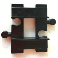 Деталь LEGO Duplo, Train Track Straight 4 x 3 (Short), Черный