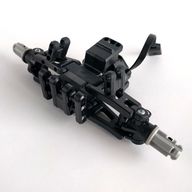 Деталь LEGO Electric, RC Racer Steering Assembly with Flexible Superaxles, Черный