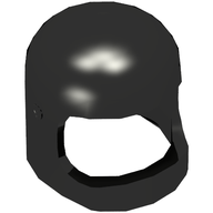 Деталь LEGO Minifig Helmet Classic, New Mold 2019, Черный
