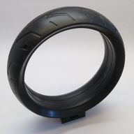 Деталь LEGO Tyre Technic Street Bike Wide, Rear [8420], Черный