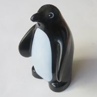 Деталь LEGO Duplo, Penguin, with White Only, Chest Print, Черный