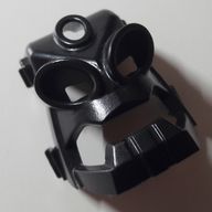 Деталь LEGO Bionicle Mask from Canister Lid (Piraka Reidak) - Set 8900, Черный