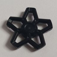 Деталь LEGO Wheel Covers 5 Spoke, No Rim, Черный