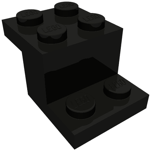 Набор LEGO Bracket 3 x 2 x 1 1/3 with Bottom Stud Holder, Черный
