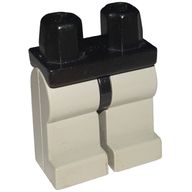 Деталь LEGO Hips and Light Gray Legs, Черный