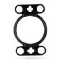 Деталь LEGO Watch, Bezel Round, Two 1 x 3 Technic Liftarms, Черный
