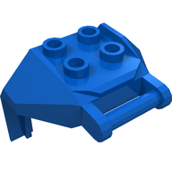 Деталь LEGO DESIGN, BRICK 4X3X3, W/ 3.2 SHAFT, NO. 1, Голубой