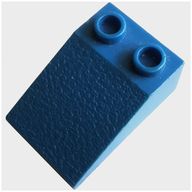 Деталь LEGO Minitalia Slope 33 3 x 2 with Bottom Tubes, Голубой