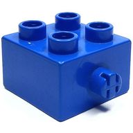 Деталь LEGO Brick 2 x 2 with Pin on Side, Голубой
