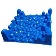 Деталь LEGO Plastic Sea Floor Play Stage [1728], Голубой
