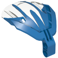 Деталь LEGO Bionicle Bohrok Windscreen 4 x 5 x 7 (Color Streaked into Clear), Голубой