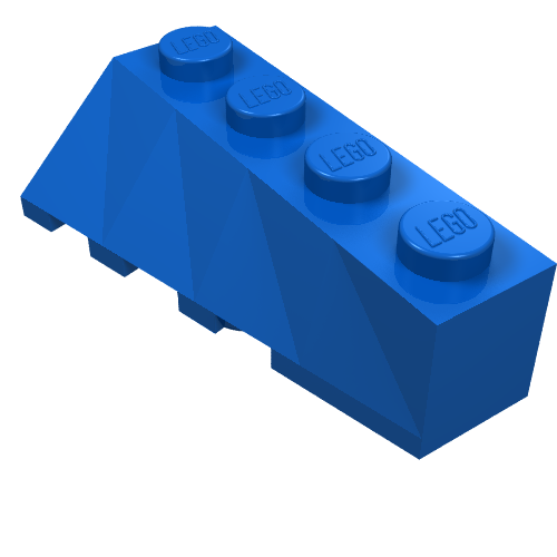 Набор LEGO Wedge 4 x 2 Sloped Right, Голубой
