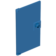 Деталь LEGO Door  1 x  4 x  6 Smooth with Chamfered Handle Plinth, Голубой
