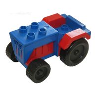 Деталь LEGO Duplo Farm TractorDuplo Tractor with Red Engine and Fenders, Голубой