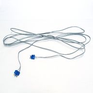 Деталь LEGO Electric, Wire 12V / 4.5V with two Variable Colour 2-prong connectors, 375 Studs Long [9700], Голубой