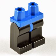 Деталь LEGO Hips and Yellow Legs, Голубой
