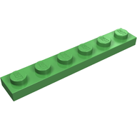 Деталь LEGO Пластина 1 x 6, Ярко-зеленый