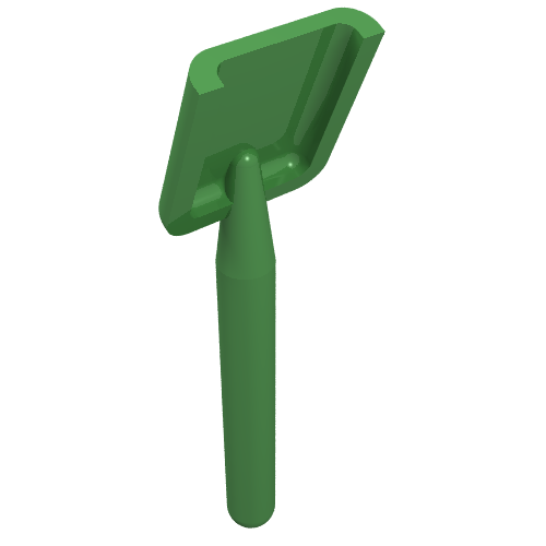 Набор LEGO Minifig Shovel [Round Stem End], Ярко-зеленый