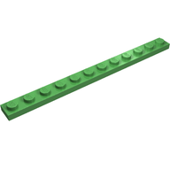 Деталь LEGO Пластина 1 x 12, Ярко-зеленый