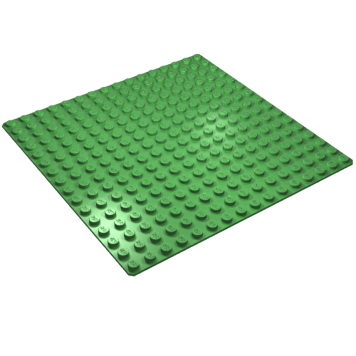 Набор LEGO Baseplate 16 x 16, Ярко-зеленый