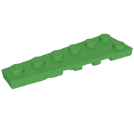 Деталь LEGO Пластина-клин левая 6 x 2, Ярко-зеленый