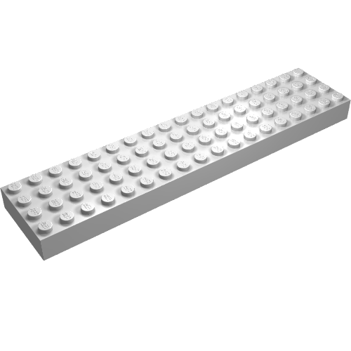 Набор LEGO Brick 4 x 18, Glow in Dark White