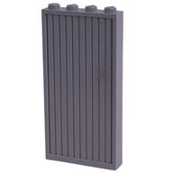Деталь LEGO Modulex Door Panel 1 x 5 x 8 Ridged with Lego on Studs, Modulex светло-серый