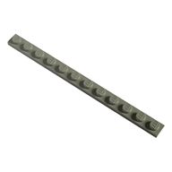 Деталь LEGO Modulex Window Frame Section Top 1 x 12 Lego on studs, Modulex светло-серый
